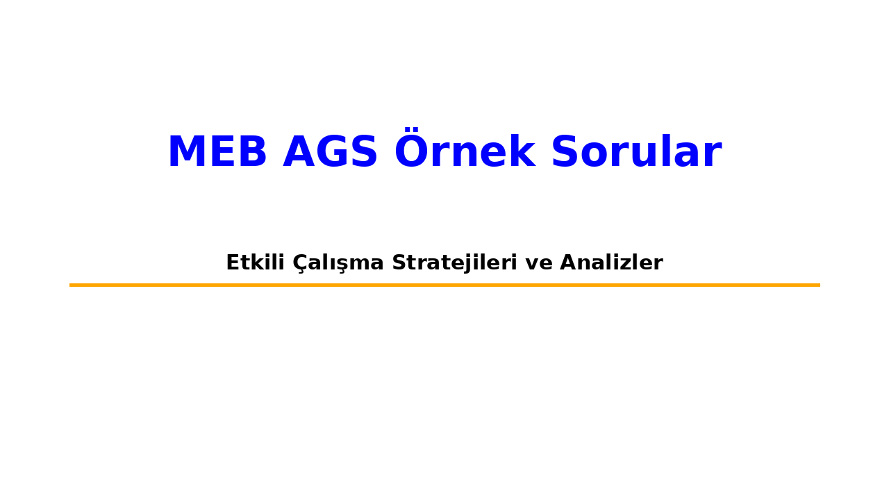 meb ags ornek sorular