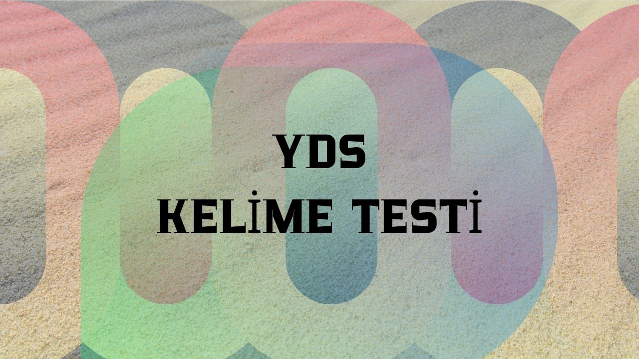 yds kelime testi