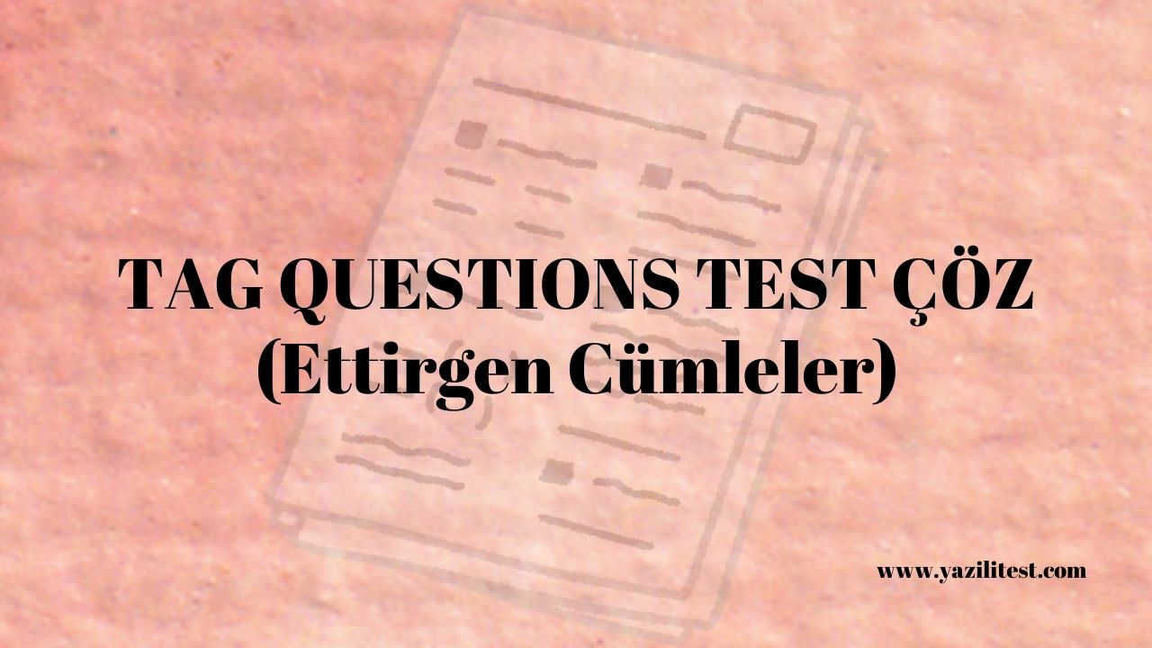 tag questions test coz